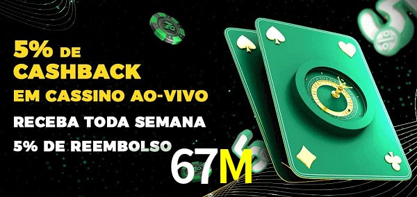 Promoções do cassino ao Vivo 67M